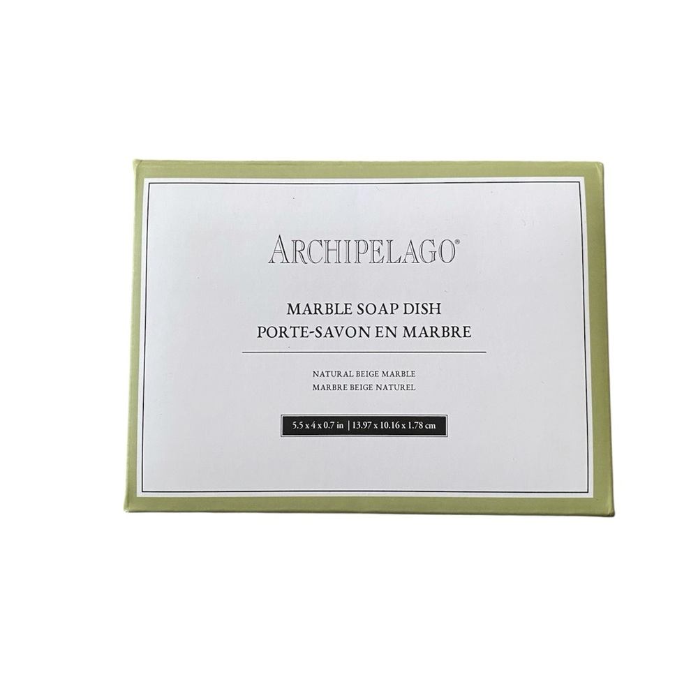 NWT Archipelago Marble Soap Dish